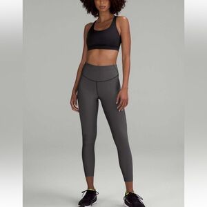 LULULEMON BASE PACE HIGH RISE TWO TONE RIBBED LEGGINGS NWOT